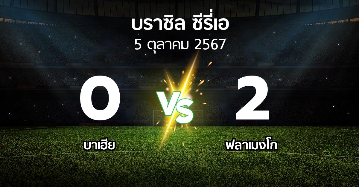 ผลบอล : บาเฮีย vs ฟลาเมงโก (บราซิล-ซีรี่เอ 2024)