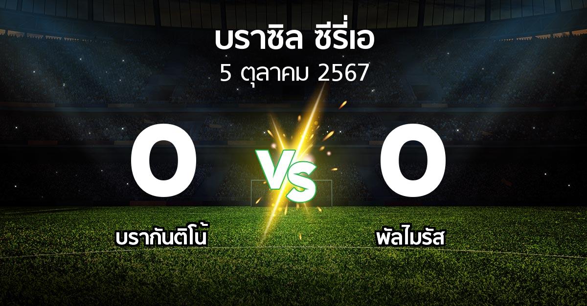 ผลบอล : บรากันติโน้ vs พัลไมรัส (บราซิล-ซีรี่เอ 2024)