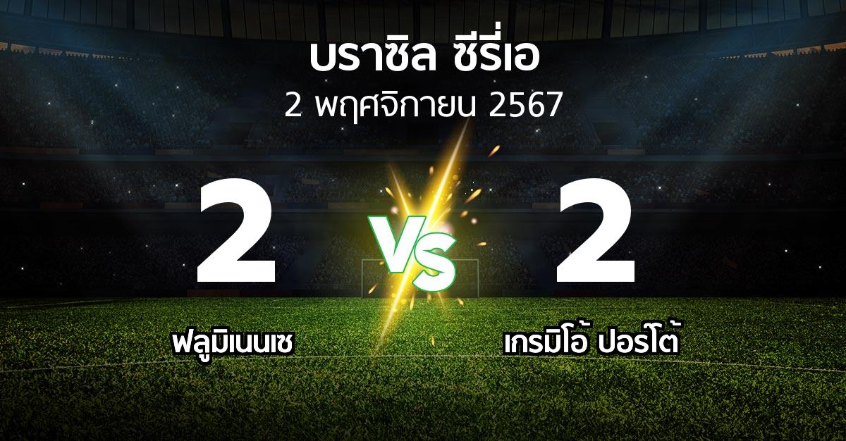 ผลบอล : ฟลูมิเนนเซ vs เกรมิโอ้ ปอร์โต้ (บราซิล-ซีรี่เอ 2024)