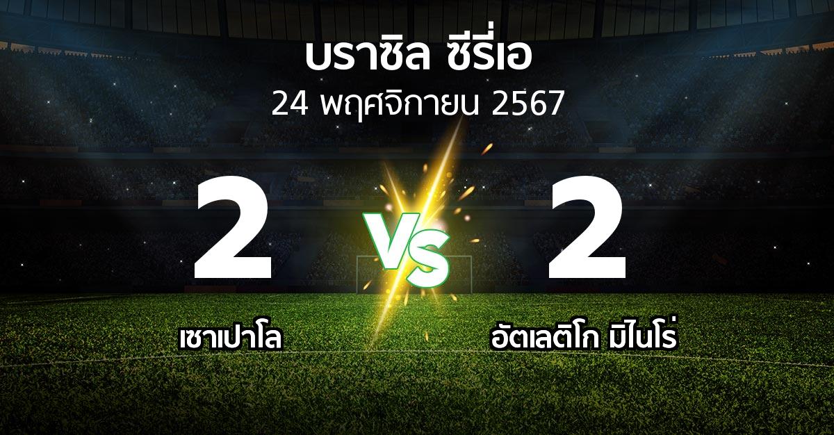 ผลบอล : เซาเปาโล vs อัตเลติโก มิไนโร่ (บราซิล-ซีรี่เอ 2024)