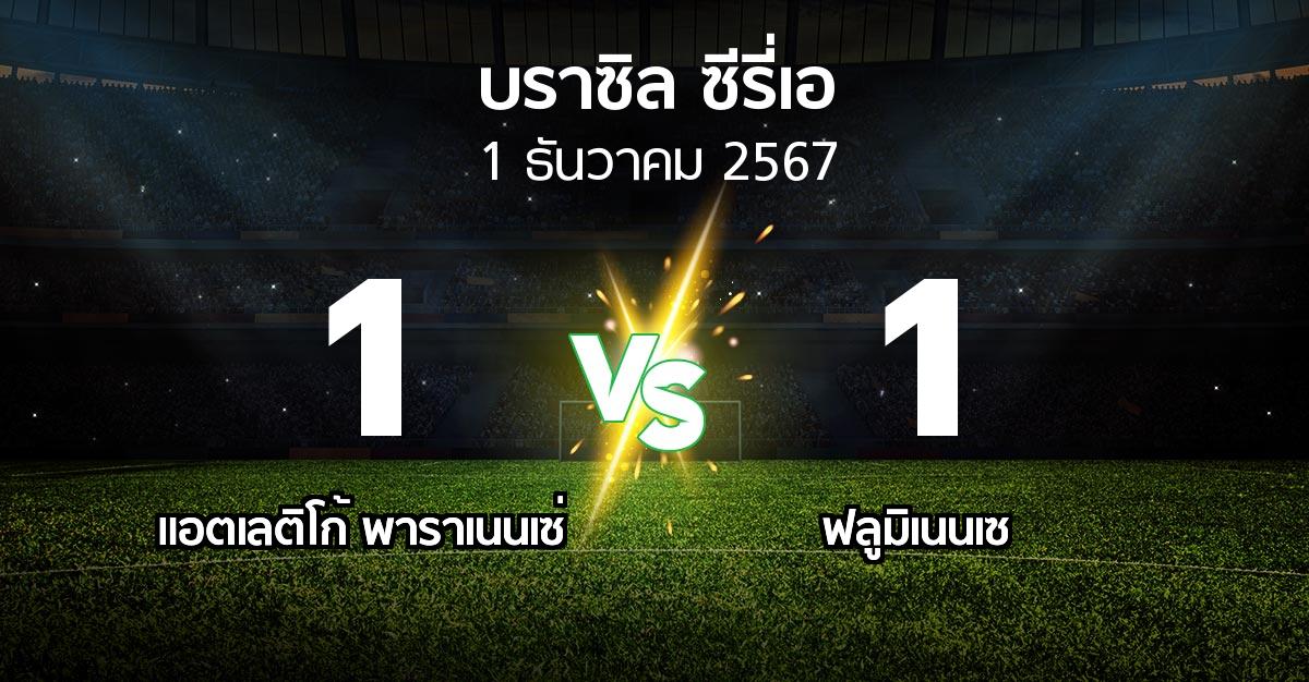 ผลบอล : แอตเลติโก้ พาราเนนเซ่ vs ฟลูมิเนนเซ (บราซิล-ซีรี่เอ 2024)