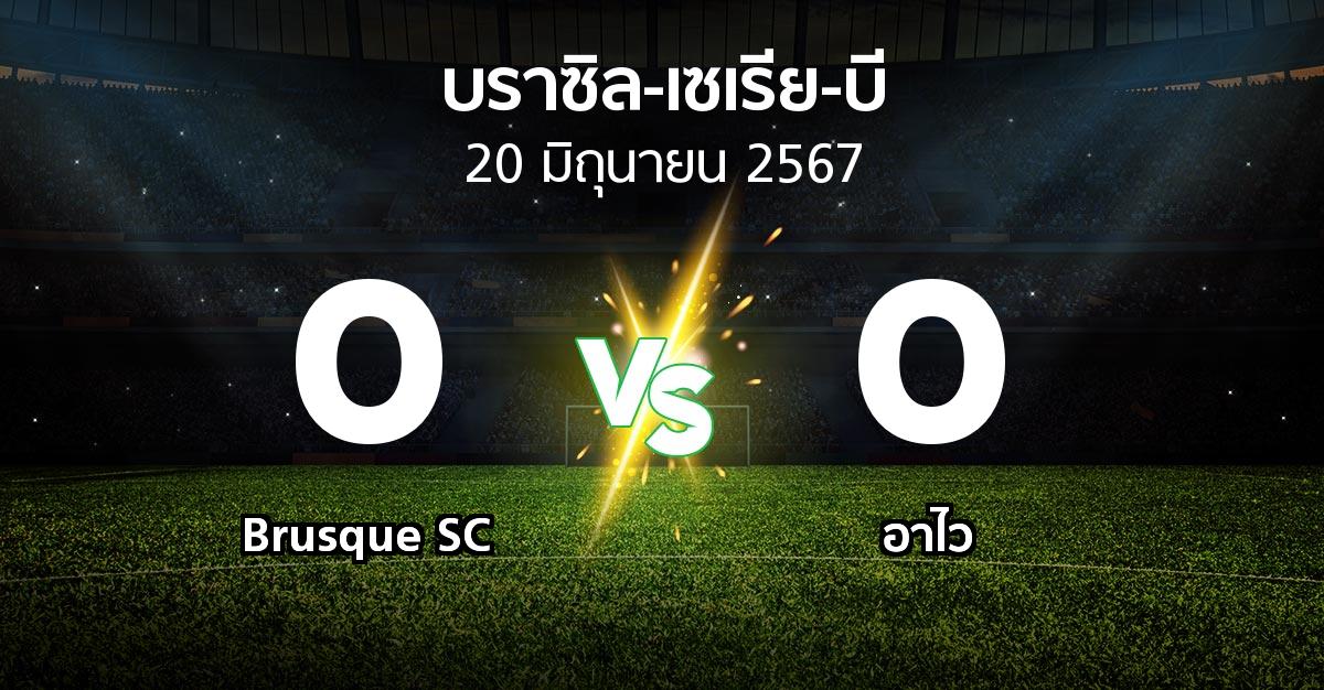 ผลบอล : Brusque SC vs อาไว (บราซิล-เซเรีย-บี 2024)