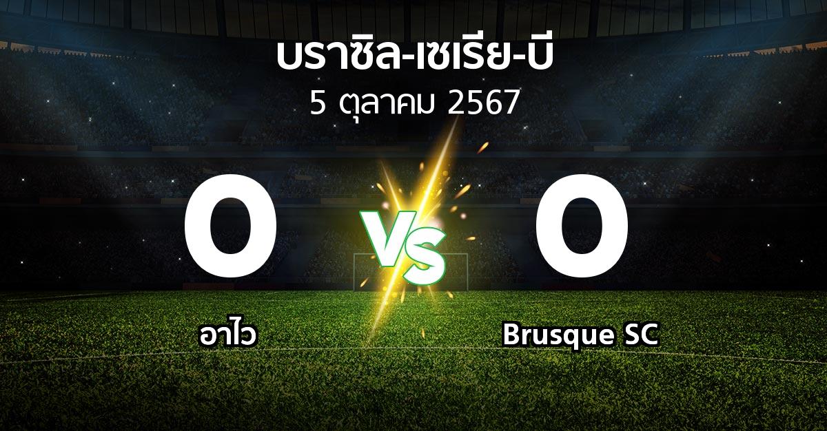 ผลบอล : อาไว vs Brusque SC (บราซิล-เซเรีย-บี 2024)