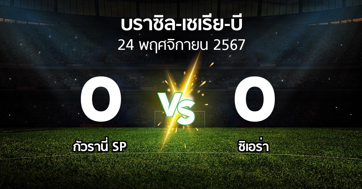 ผลบอล : กัวรานี่ SP vs ซิเอร่า (บราซิล-เซเรีย-บี 2024)