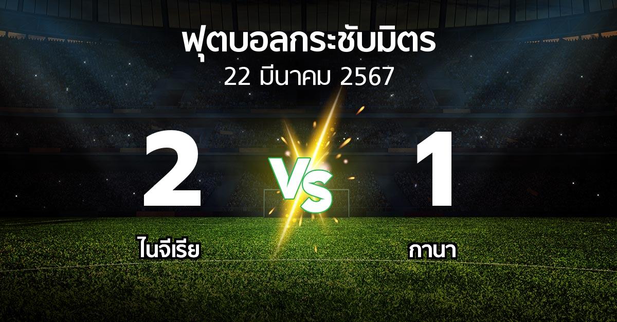 โปรแกรมบอล : ไนจีเรีย vs กานา (ฟุตบอลกระชับมิตร)