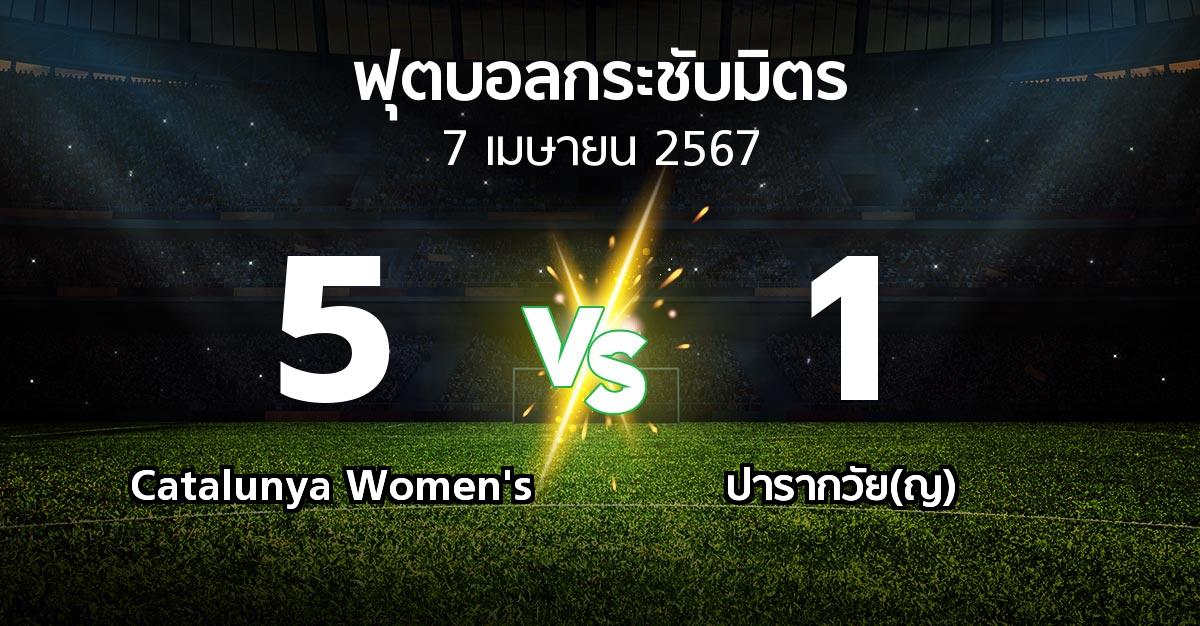 โปรแกรมบอล : Catalunya Women's vs ปารากวัย(ญ) (ฟุตบอลกระชับมิตร)