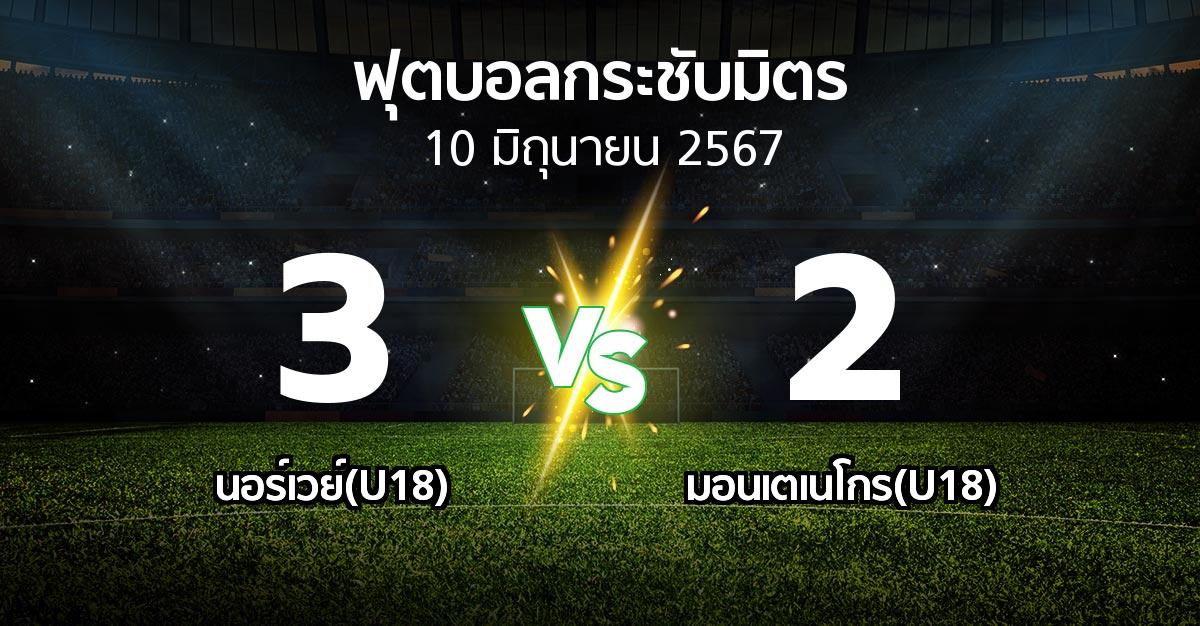 โปรแกรมบอล : นอร์เวย์(U18) vs มอนเตเนโกร(U18) (ฟุตบอลกระชับมิตร)