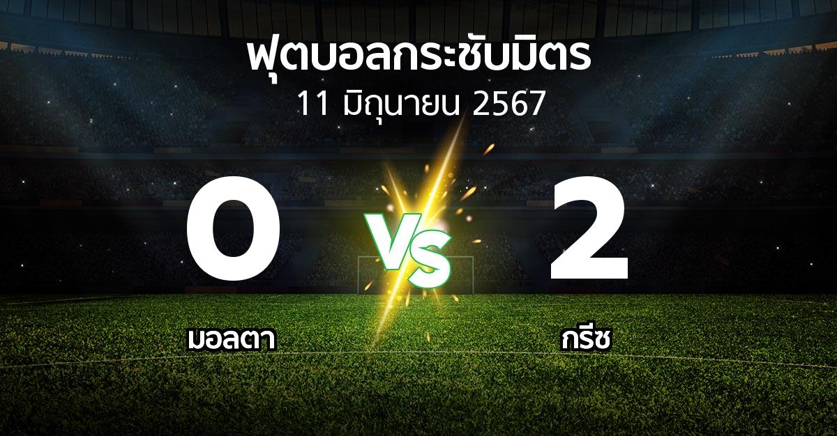 โปรแกรมบอล : มอลตา vs กรีซ (ฟุตบอลกระชับมิตร)