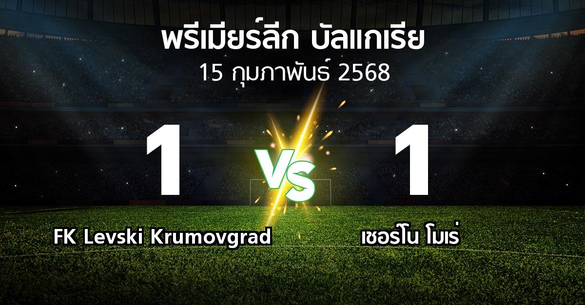 ผลบอล : FK Levski Krumovgrad vs เชอร์โน โมเร่ (พรีเมียร์ลีก-บัลแกเรีย 2024-2025)