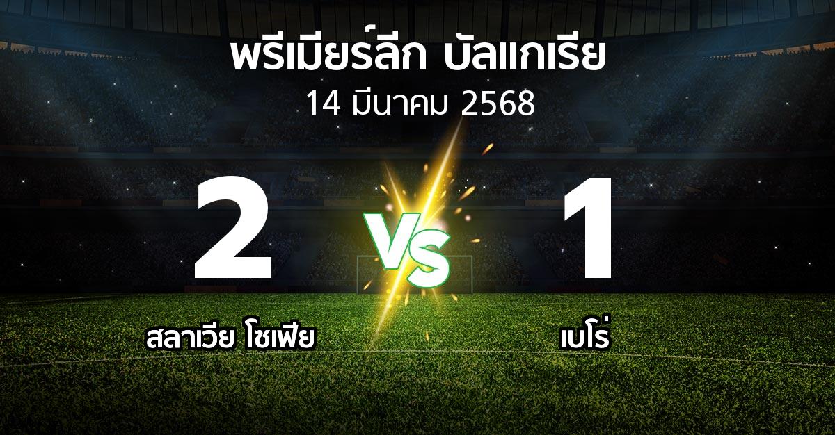 ผลบอล : สลาเวีย โซเฟีย vs เบโร่ (พรีเมียร์ลีก-บัลแกเรีย 2024-2025)