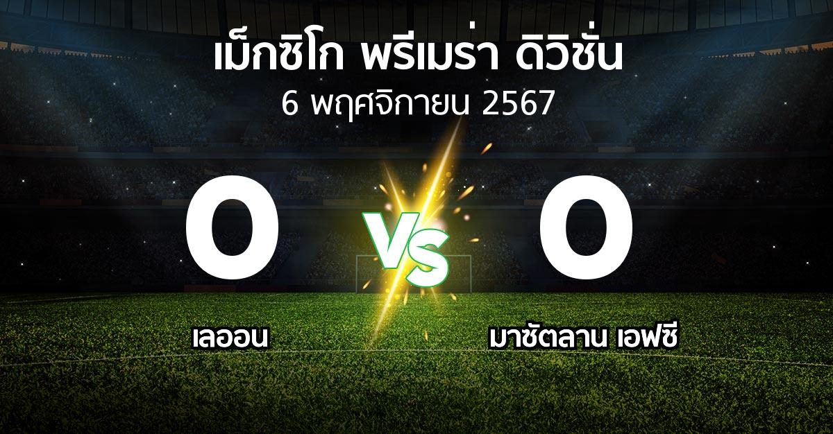 ผลบอล : เลออน vs มาซัตลาน เอฟซี (เม็กซิโก-พรีเมร่า-ดิวิชั่น 2024-2025)