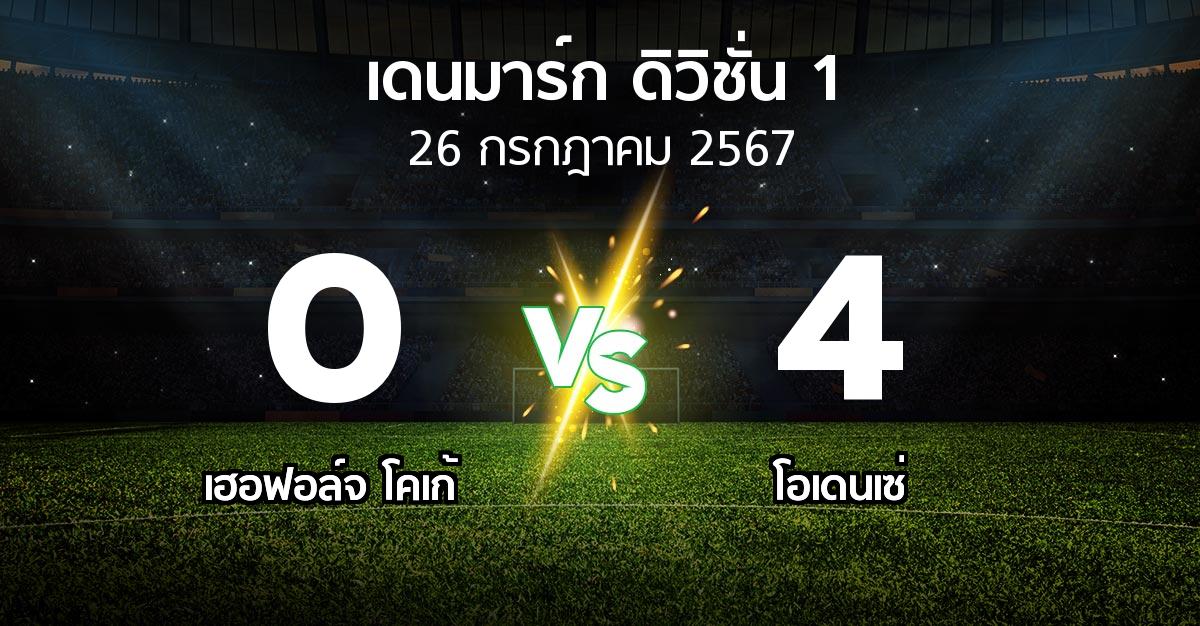 ผลบอล : เฮอฟอล์จ โคเก้ vs โอเดนเซ่ (เดนมาร์ก-ดิวิชั่น-1 2024-2025)