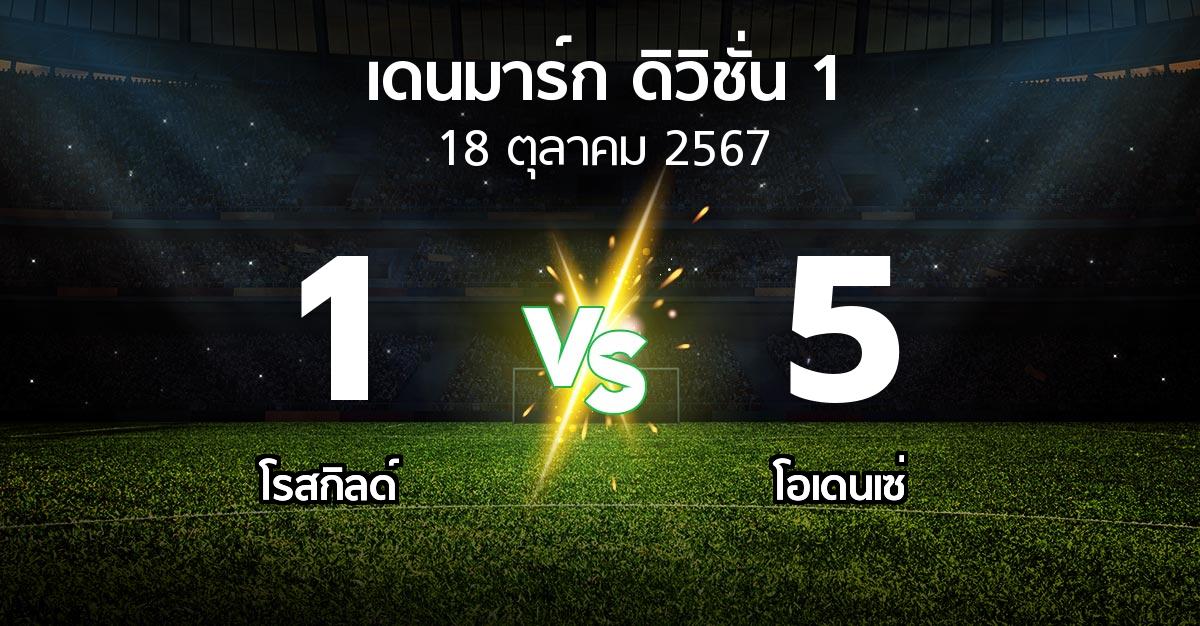 ผลบอล : โรสกิลด์ vs โอเดนเซ่ (เดนมาร์ก-ดิวิชั่น-1 2024-2025)