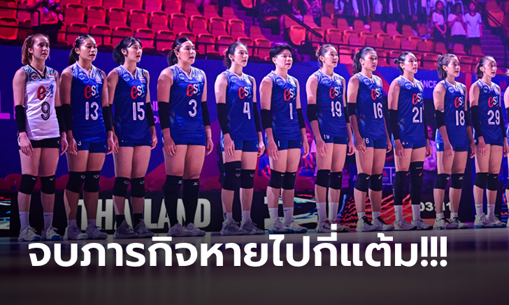 จบเนชั่นส์ลีก 3 สนาม! "วอลเลย์บอลสาวไทย" อยู่ตรงไหนในเวทีโลก และเอเชีย (ภาพ)