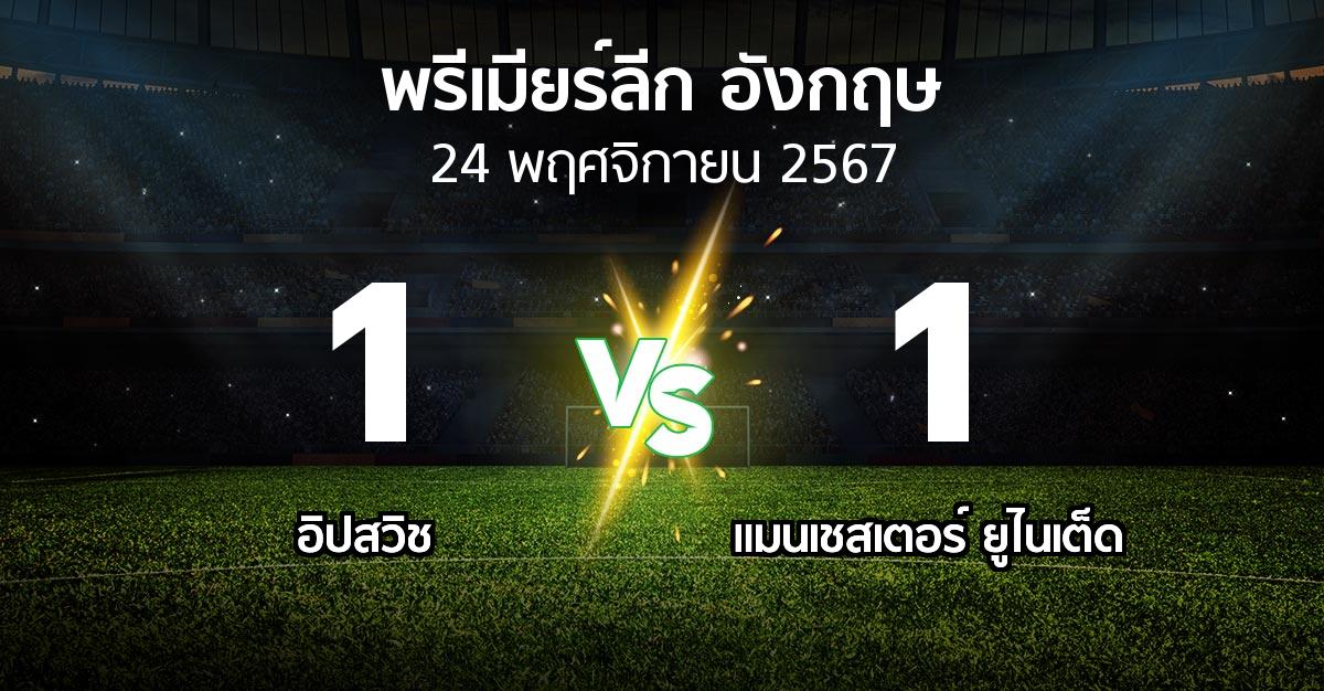 ผลบอล : อิปสวิช vs แมนฯ ยูไนเต็ด (พรีเมียร์ลีก 2024-2025)