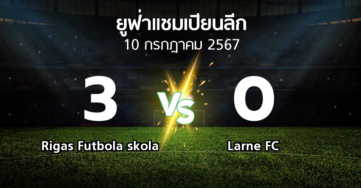 ผลบอล : Rigas Futbola skola vs Larne FC (ยูฟ่า แชมเปียนส์ลีก 2024-2025)