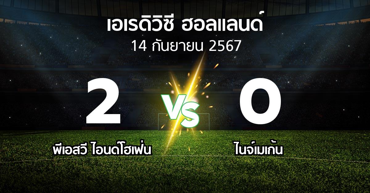 ผลบอล : พีเอสวี vs ไนจ์เมเก้น (เอเรดิวิซี่ ฮอลแลนด์ 2024-2025)