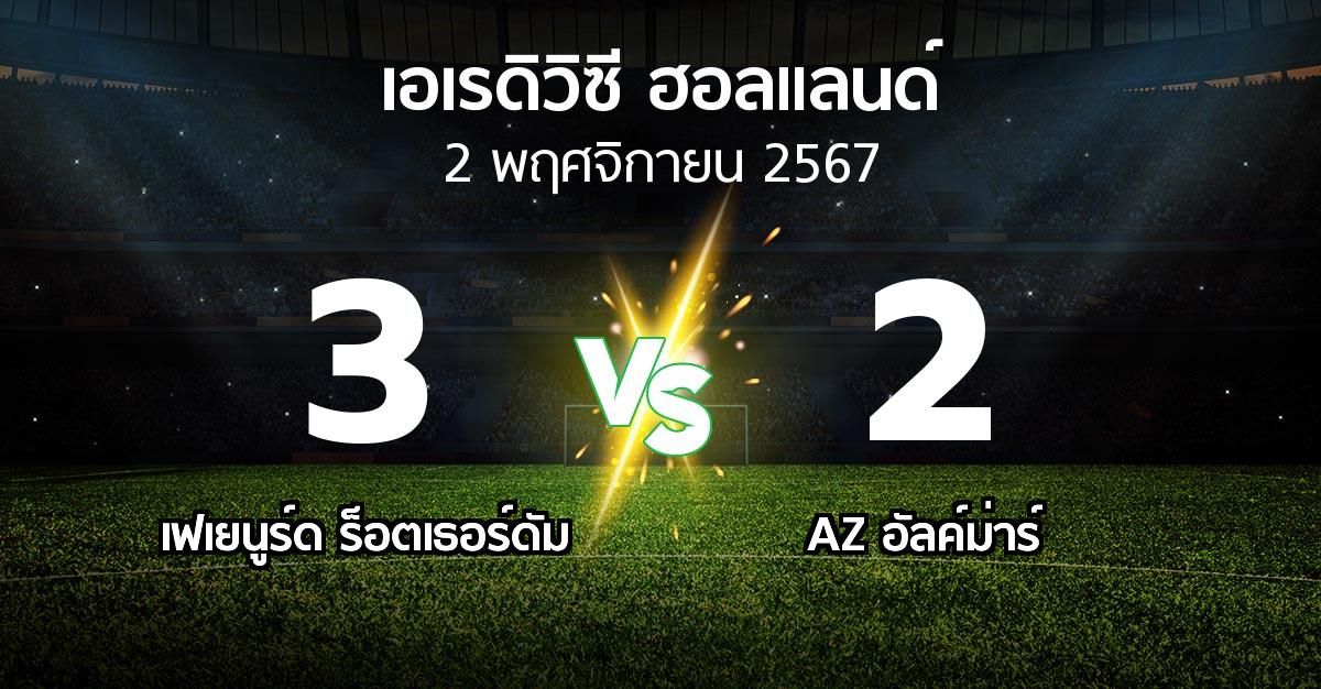 ผลบอล : เฟเยนูร์ด ร็อตเธอร์ดัม vs AZ อัลค์ม่าร์ (เอเรดิวิซี่ ฮอลแลนด์ 2024-2025)