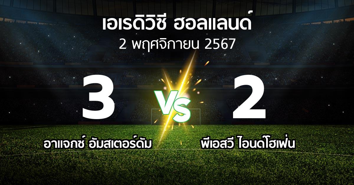 ผลบอล : อาเอฟเซ อายักซ์ vs พีเอสวี (เอเรดิวิซี่ ฮอลแลนด์ 2024-2025)