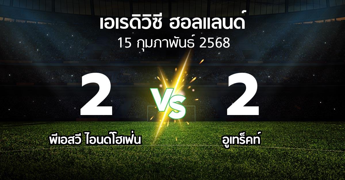 ผลบอล : พีเอสวี vs อูเทร็คท์ (เอเรดิวิซี่ ฮอลแลนด์ 2024-2025)