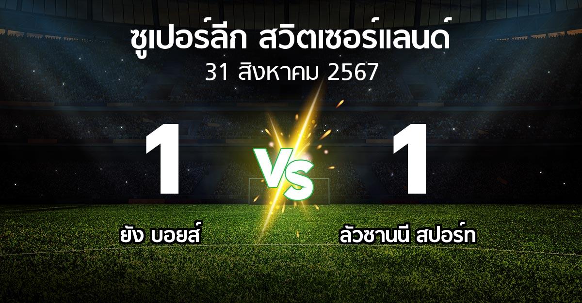 ผลบอล : ยัง บอยส์ vs ลัวซานนี สปอร์ท (ซูเปอร์ลีก-สวิตเซอร์แลนด์ 2024-2025)