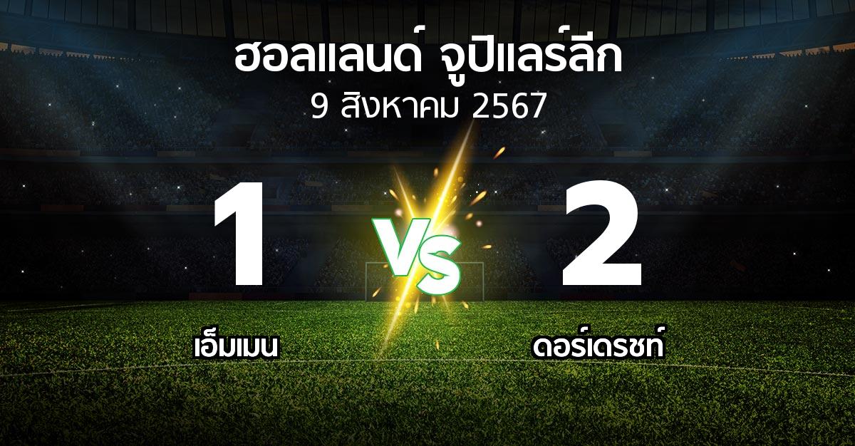 ผลบอล : เอ็มเมน vs ดอร์เดรชท์ (ฮอลแลนด์-จูปิแลร์ลีก 2024-2025)