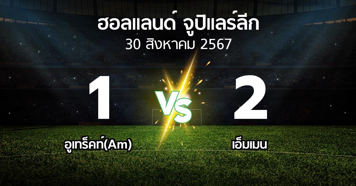 ผลบอล : อูเทร็คท์(Am) vs เอ็มเมน (ฮอลแลนด์-จูปิแลร์ลีก 2024-2025)