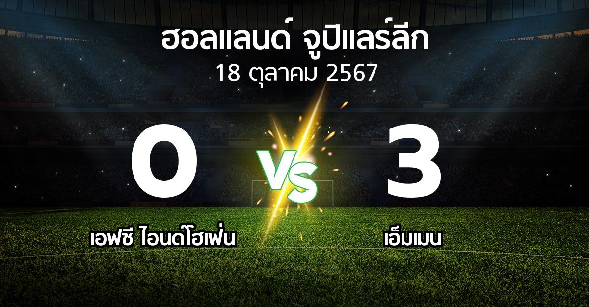 ผลบอล : เอฟซี ไอนด์โฮเฟ่น vs เอ็มเมน (ฮอลแลนด์-จูปิแลร์ลีก 2024-2025)