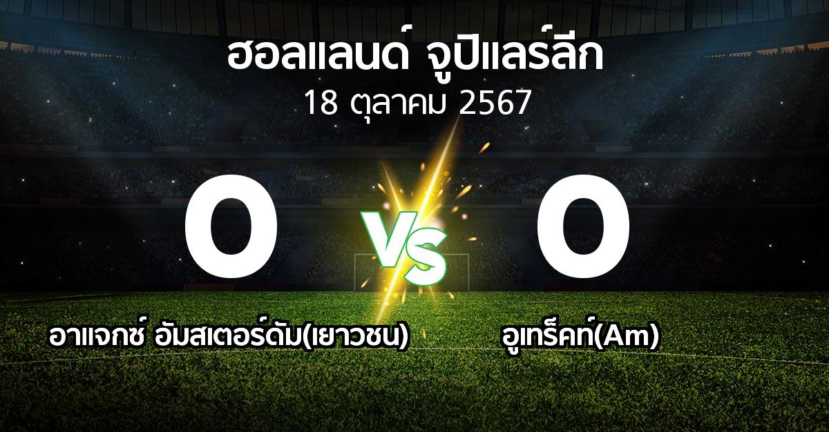 ผลบอล : อาแจกซ์ อัมสเตอร์ดัม(เยาวชน) vs อูเทร็คท์(Am) (ฮอลแลนด์-จูปิแลร์ลีก 2024-2025)