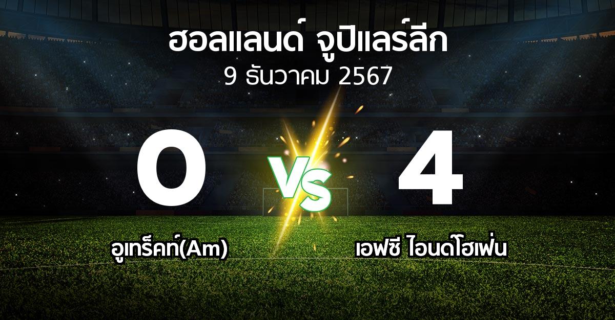 ผลบอล : อูเทร็คท์(Am) vs เอฟซี ไอนด์โฮเฟ่น (ฮอลแลนด์-จูปิแลร์ลีก 2024-2025)