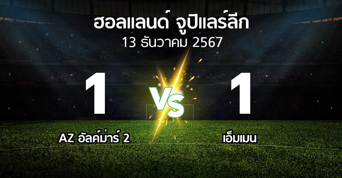 ผลบอล : AZ อัลค์ม่าร์ 2 vs เอ็มเมน (ฮอลแลนด์-จูปิแลร์ลีก 2024-2025)