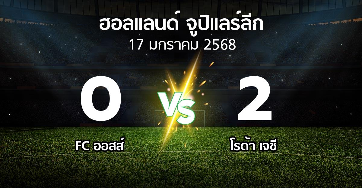 ผลบอล : FC ออสส์ vs โรด้า เจซี (ฮอลแลนด์-จูปิแลร์ลีก 2024-2025)