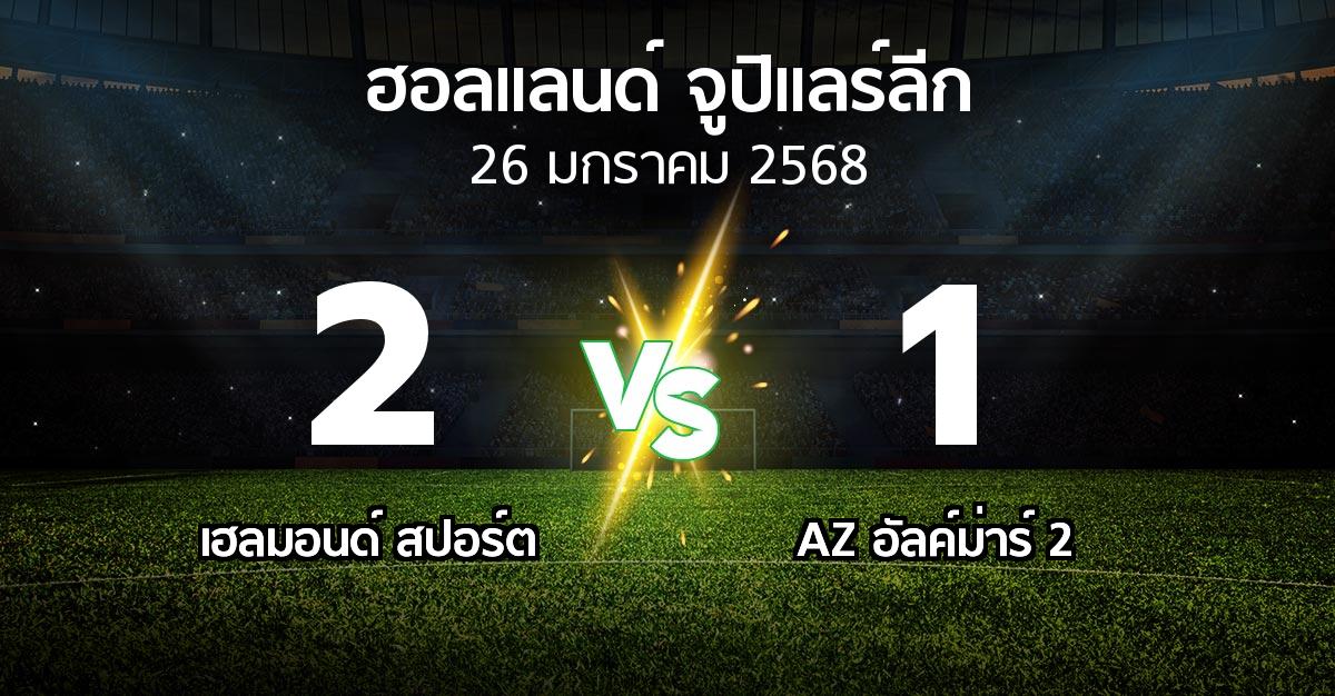 ผลบอล : เฮลมอนด์ สปอร์ต vs AZ อัลค์ม่าร์ 2 (ฮอลแลนด์-จูปิแลร์ลีก 2024-2025)