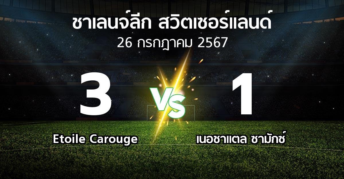 ผลบอล : Etoile Carouge vs เนอชาแตล ซามักซ์ (ชาเลนจ์-ลีก-สวิตเซอร์แลนด์ 2024-2025)