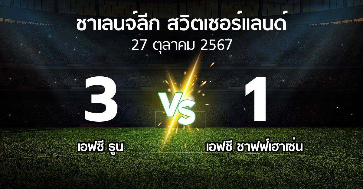 ผลบอล : เอฟซี ธูน vs เอฟซี ชาฟฟ์เฮาเซ่น (ชาเลนจ์-ลีก-สวิตเซอร์แลนด์ 2024-2025)