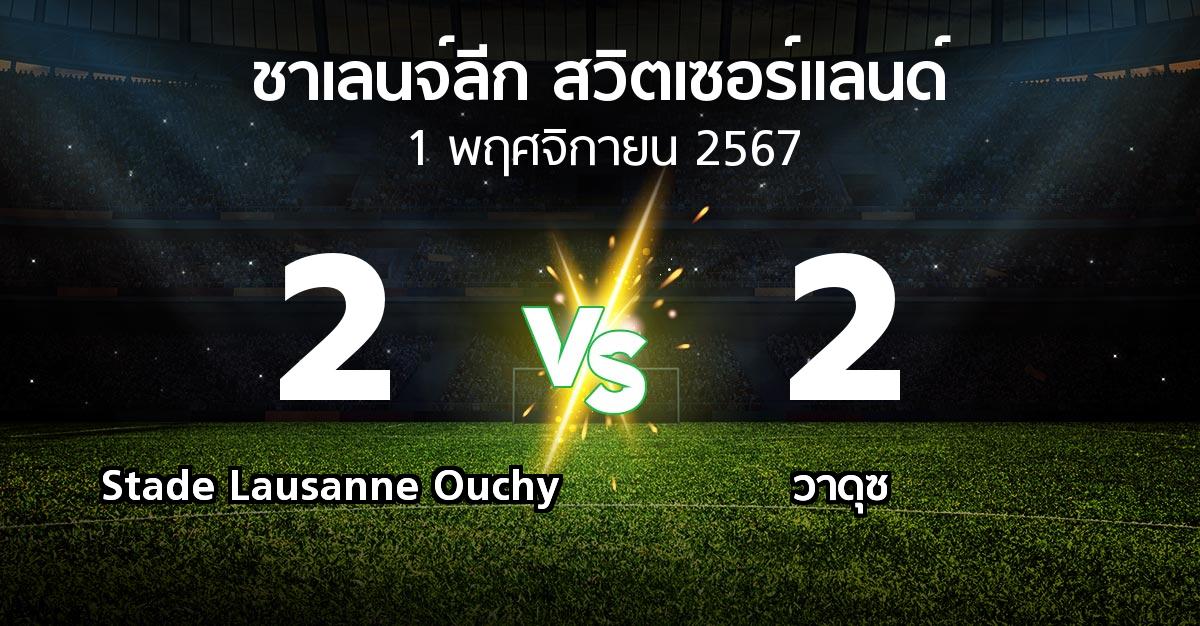 ผลบอล : Stade Lausanne Ouchy vs วาดุซ (ชาเลนจ์-ลีก-สวิตเซอร์แลนด์ 2024-2025)