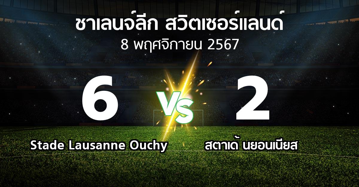 ผลบอล : Stade Lausanne Ouchy vs สตาเด้ นยอนเนียส (ชาเลนจ์-ลีก-สวิตเซอร์แลนด์ 2024-2025)