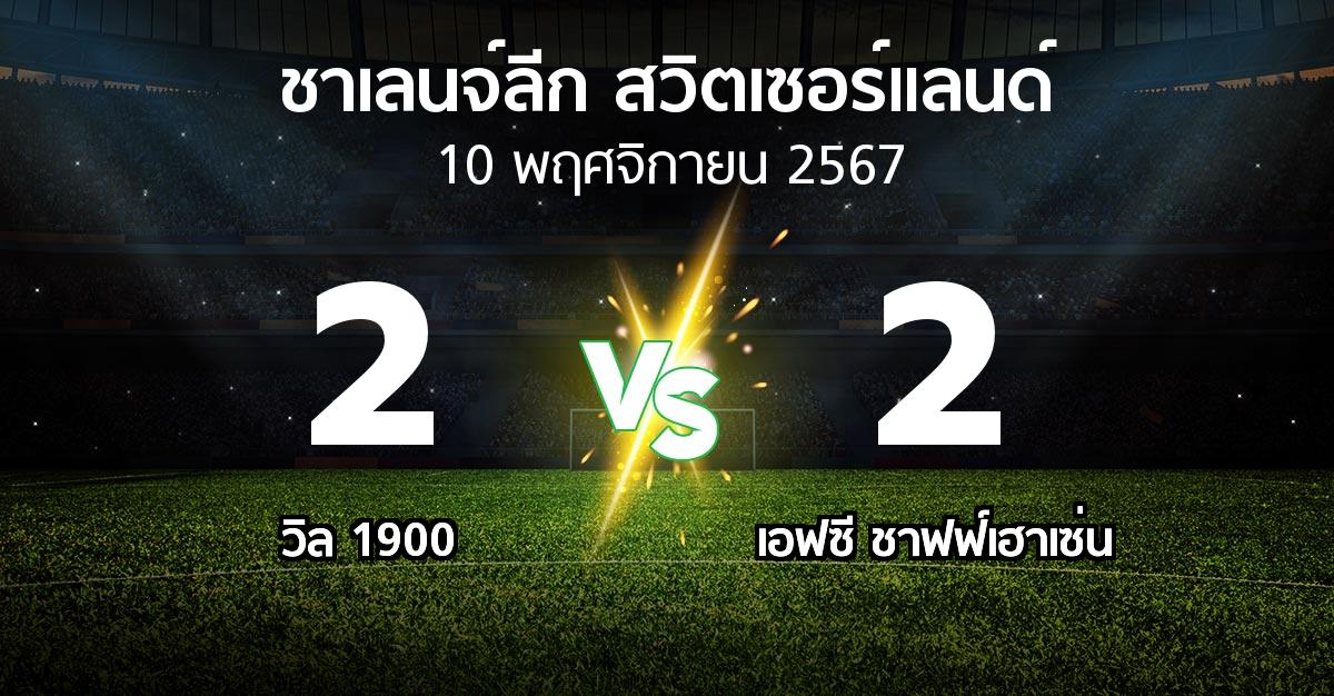 ผลบอล : วิล 1900 vs เอฟซี ชาฟฟ์เฮาเซ่น (ชาเลนจ์-ลีก-สวิตเซอร์แลนด์ 2024-2025)