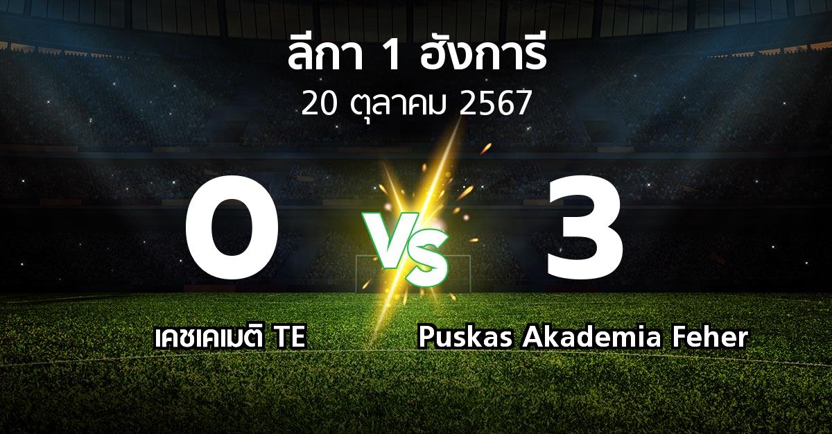 ผลบอล : เคชเคเมติ TE vs Puskas Akademia Feher (ลีกา-1-ฮังการี 2024-2025)