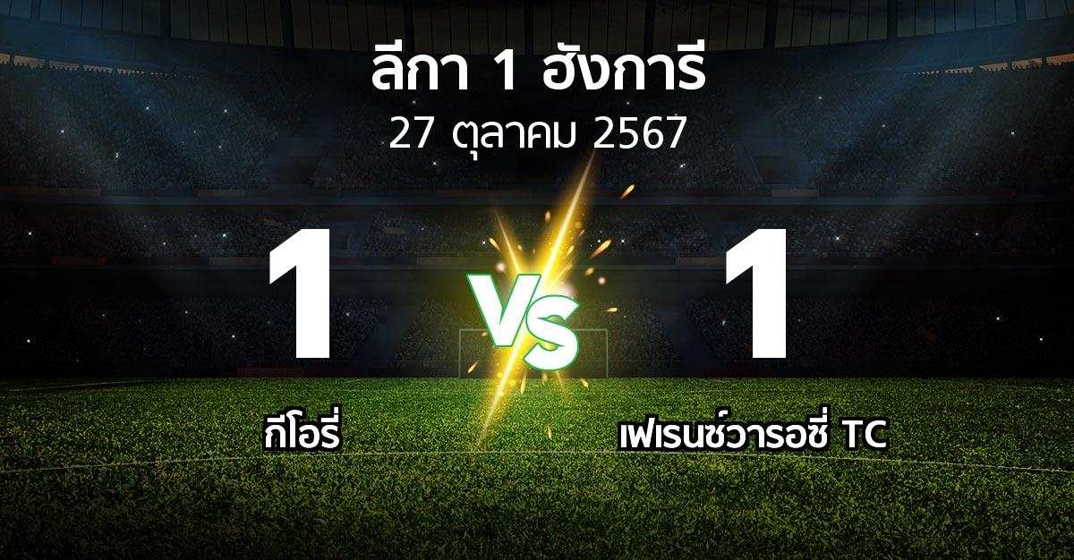 ผลบอล : กีโอรี่ vs เฟเรนซ์วารอซี่ TC (ลีกา-1-ฮังการี 2024-2025)