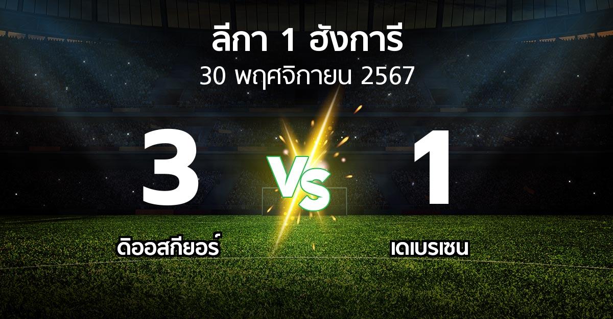 ผลบอล : ดิออสกียอร์ vs เดเบรเซน (ลีกา-1-ฮังการี 2024-2025)