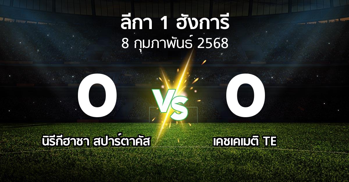 ผลบอล : นิรีกีฮาซา สปาร์ตาคัส vs เคชเคเมติ TE (ลีกา-1-ฮังการี 2024-2025)