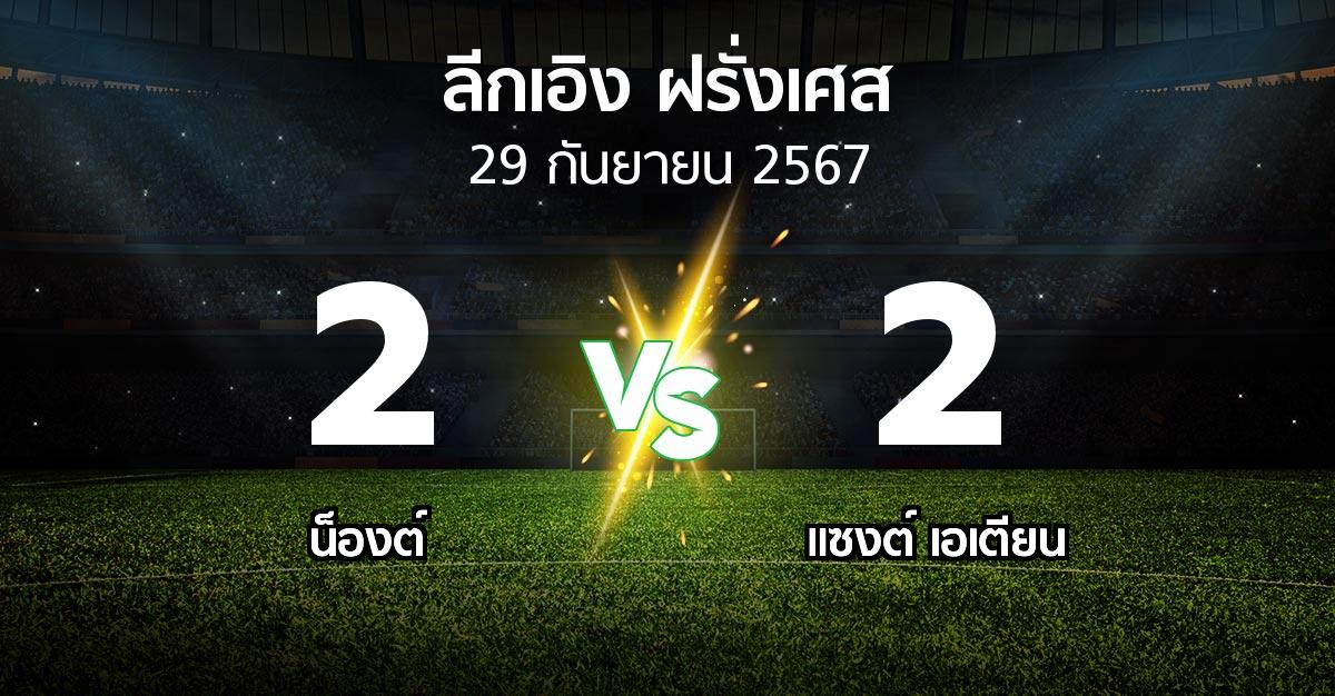 ผลบอล : น็องต์ vs แซงต์ เอเตียน (ลีกเอิง 2024-2025)