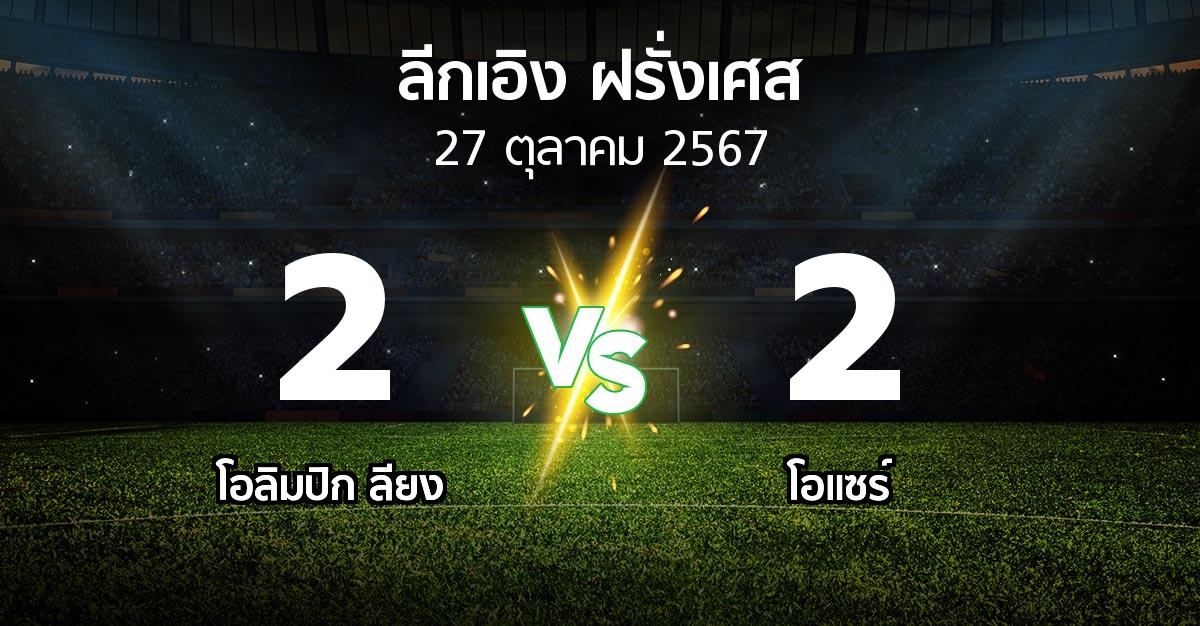 ผลบอล : ลียง vs โอแซร์ (ลีกเอิง 2024-2025)