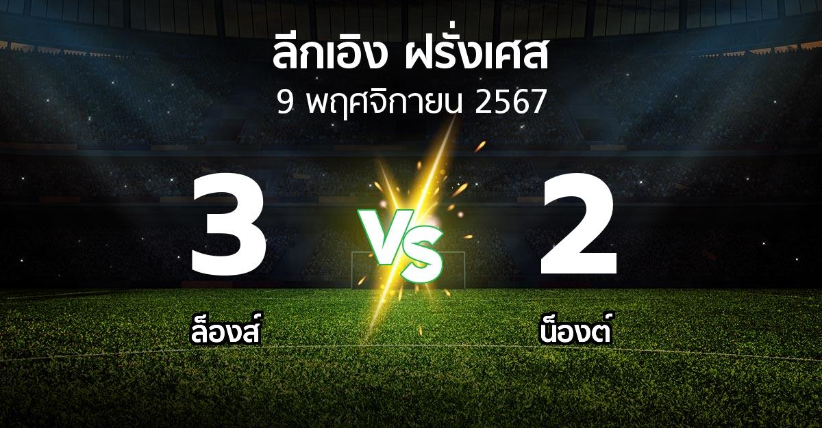 ผลบอล : ล็องส์ vs น็องต์ (ลีกเอิง 2024-2025)