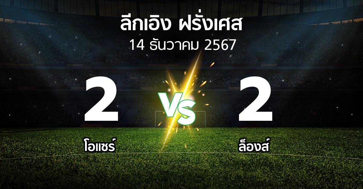 ผลบอล : โอแซร์ vs ล็องส์ (ลีกเอิง 2024-2025)