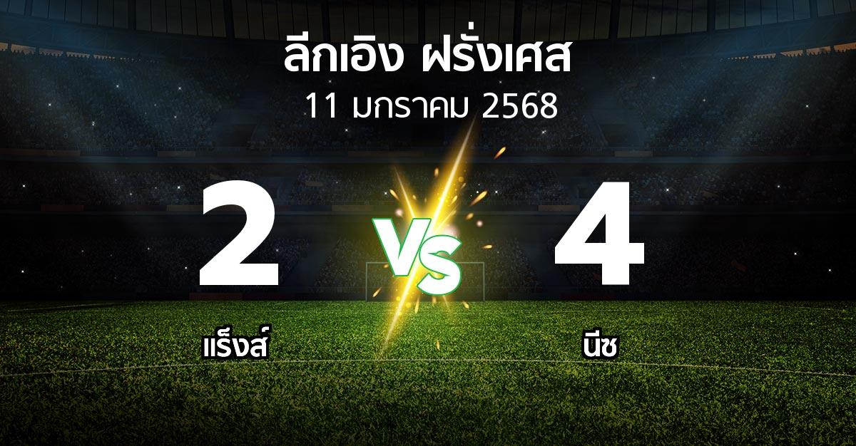 ผลบอล : แร็งส์ vs นีซ (ลีกเอิง 2024-2025)