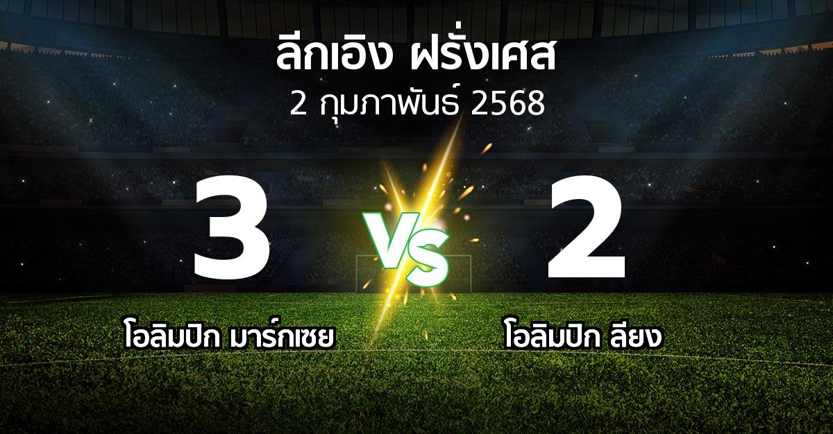 ผลบอล : มาร์กเซย vs ลียง (ลีกเอิง 2024-2025)