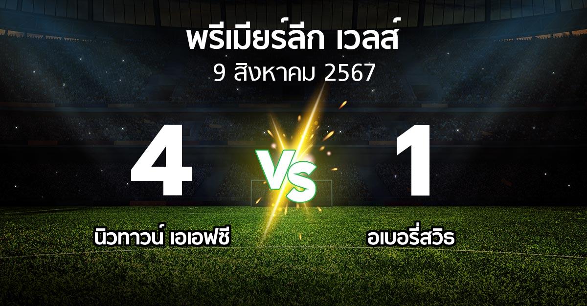 ผลบอล : นิวทาวน์ เอเอฟซี vs อเบอรี่สวิธ (พรีเมียร์ลีก-เวลส์ 2024-2025)