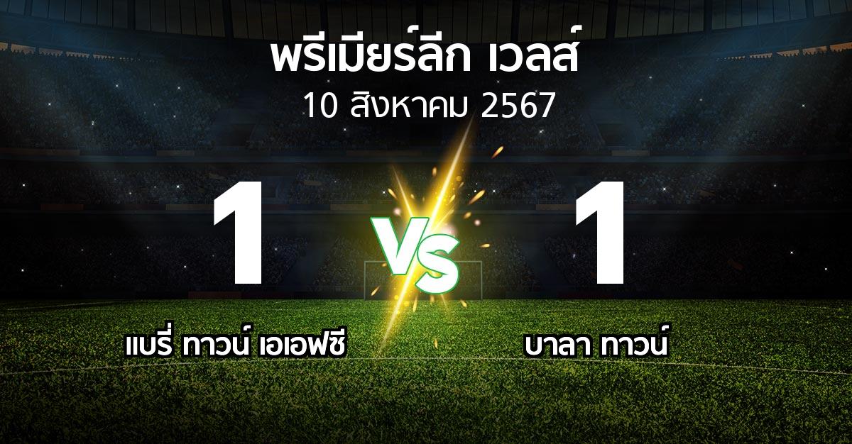 ผลบอล : แบรี่ ทาวน์ เอเอฟซี vs บาลา ทาวน์ (พรีเมียร์ลีก-เวลส์ 2024-2025)